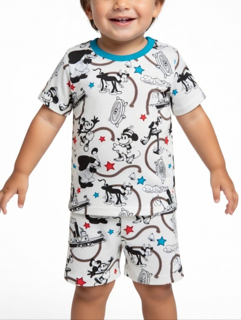 BOUTIQUE TODDLER BOYS MICKEY MINNIE MOUSE BAMBOO FIBER PJ SET SZ 3T